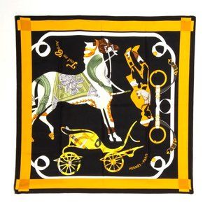 Hermes Paris Silk Twill 90cm Scarf "Tout en Carre"